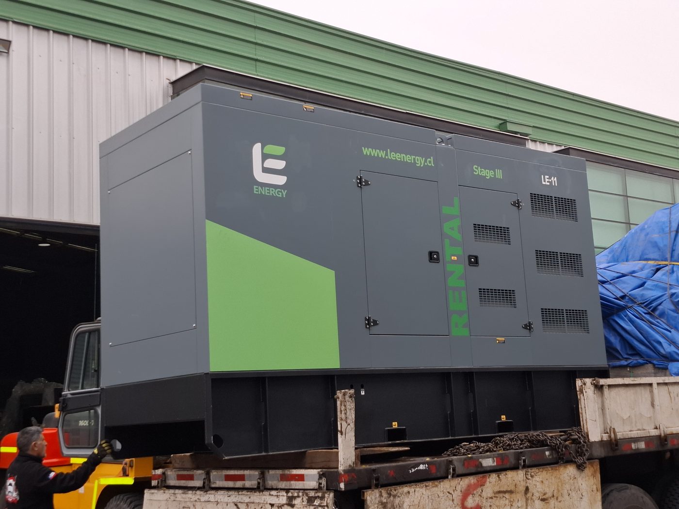 Grupo electrógeno de arriendo LE ENERGY en terreno
